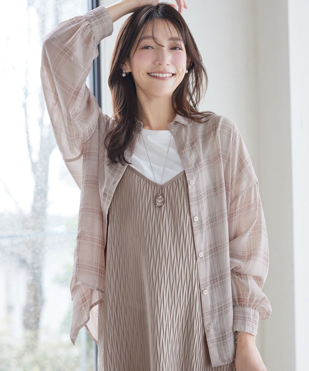Tiaclasse 【2点セット】変形プリーツキャミワンピース＆Tシャツ 
