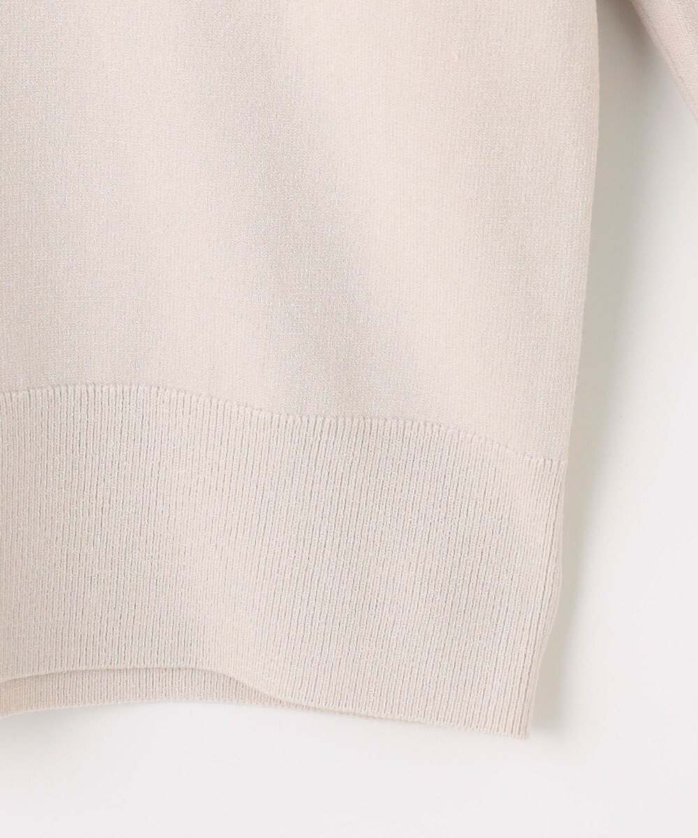 J.PRESS LADIES L レーヨンストレッチ 刺繡襟 ニット 