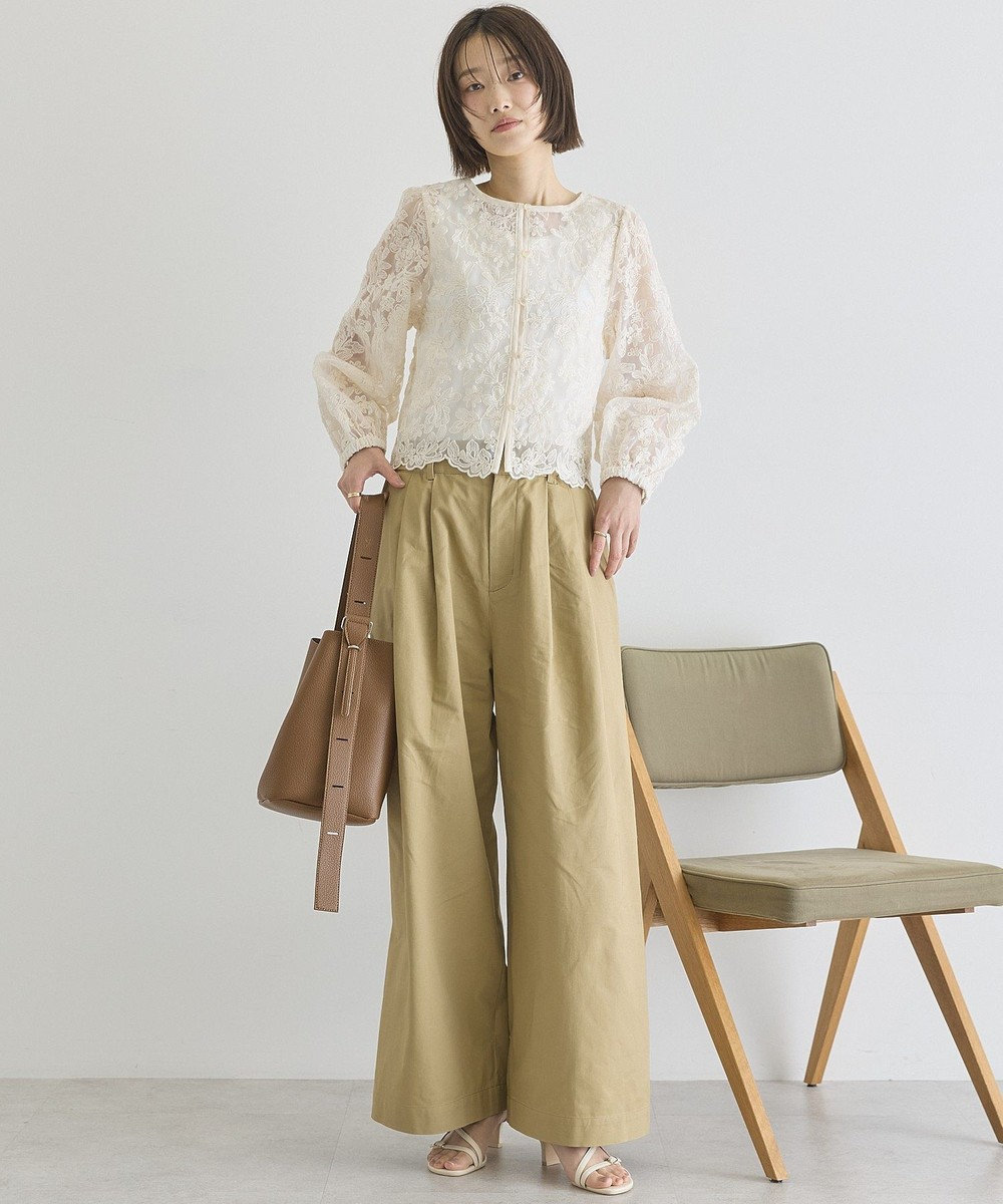 AMERICAN HOLIC 【前後2WAY】シアーレースブラウス 