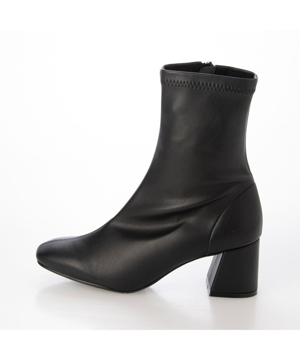 MODE ET JACOMO <carino>【レイン対応】ストレッチヒールブーツ （ブラック） 