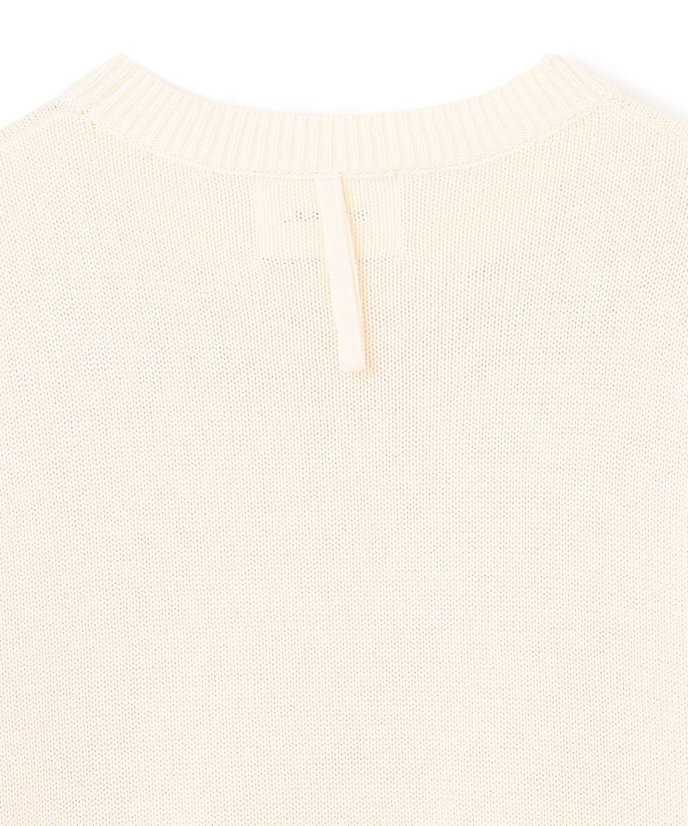 BEIGE， 【洗える】FENNEL / コットンスパンコール半袖ニット 