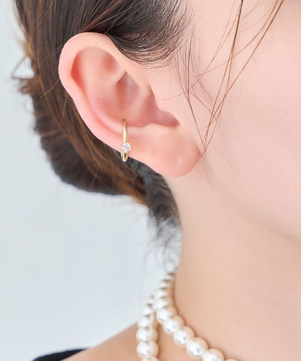 Phoebe 【金属アレルギー対応】ブリンクビジューイヤーカフ　ゴールド/ニッケルフリー 