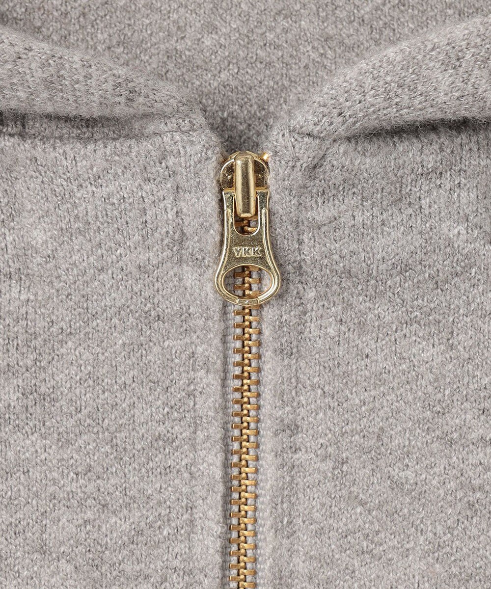 ANY L ハーフジップニットフーディー 