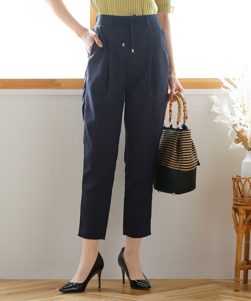 Tiaclasse 【洗える】幅広く活躍が期待できるドロストパンツ 