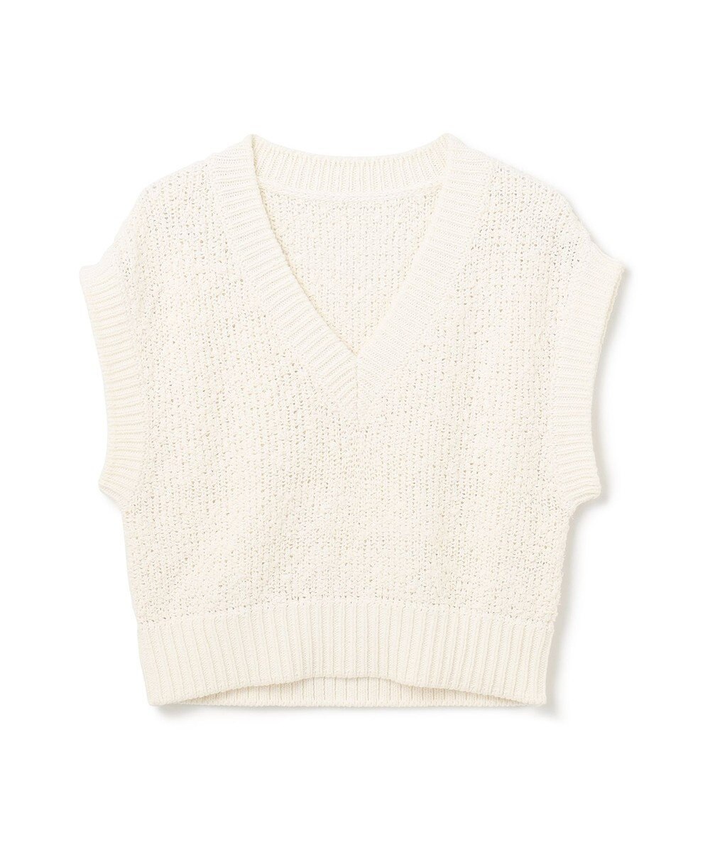 GRACE CONTINENTAL カノコショートニットトップ 