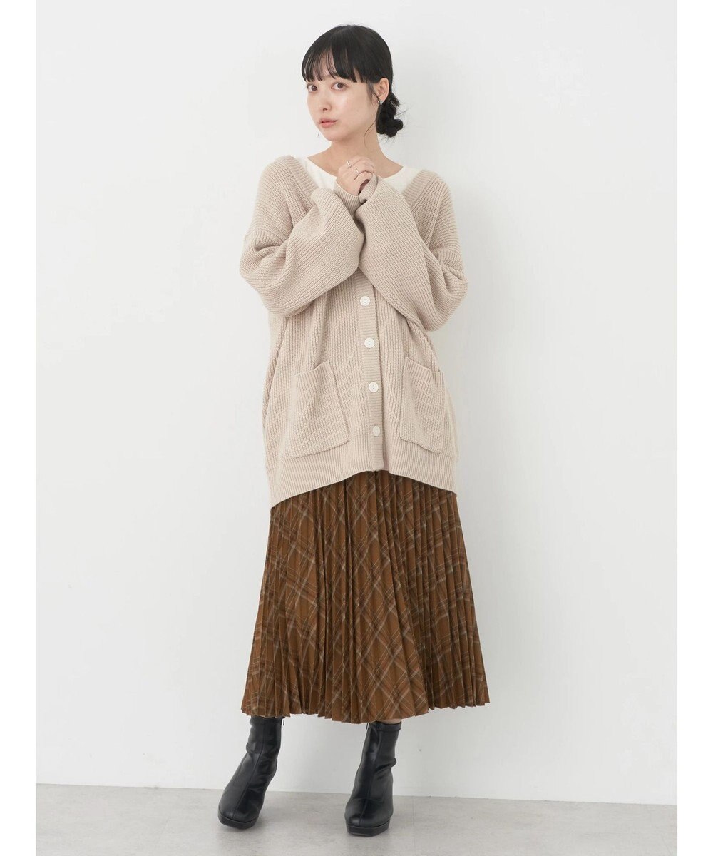 earth music&ecology すきな丈プリーツスカート 