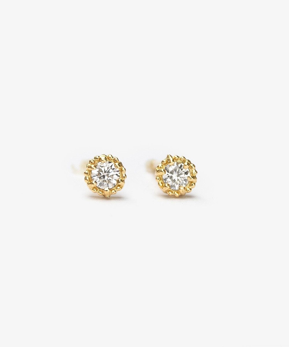 WEB限定】FLORA K18 DIAMOND K18 PIERCED EARRINGS K18 ダイヤモンド