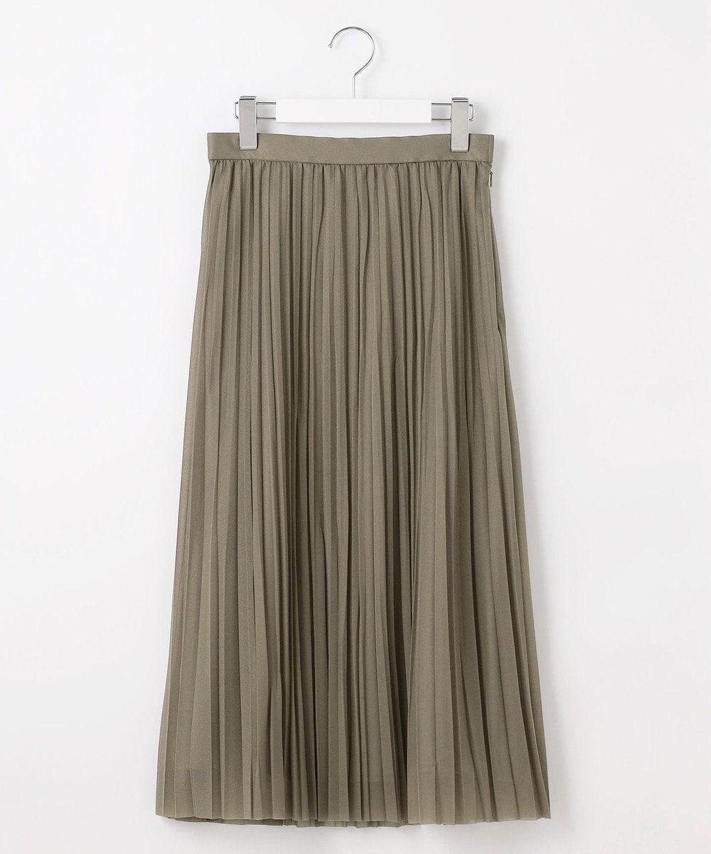 J.PRESS LADIES L 【洗える】オーガンジートリコット プリーツ スカート 