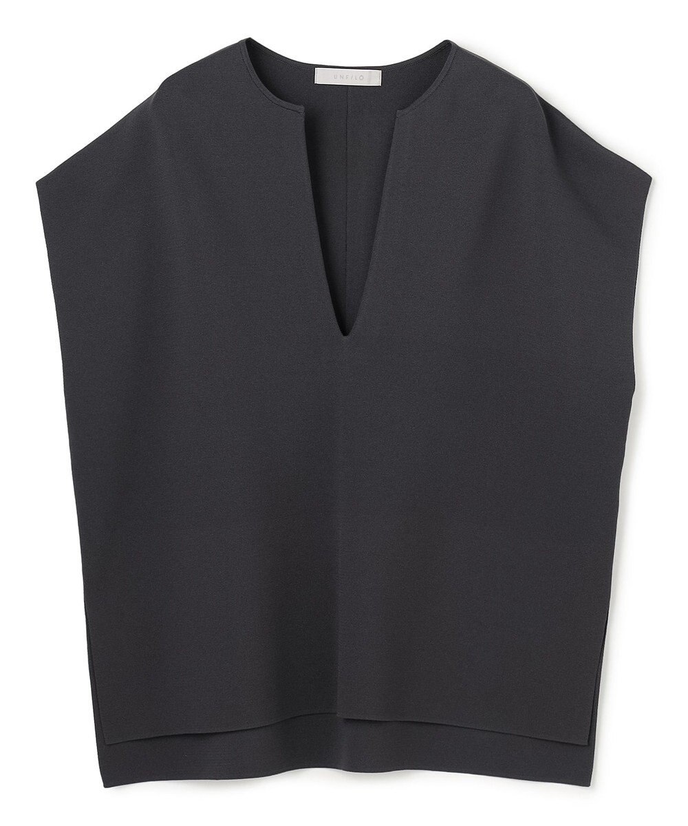 UNFILO L 【WEB限定カラー】スゴ機能美ニット キーネック ジレ 