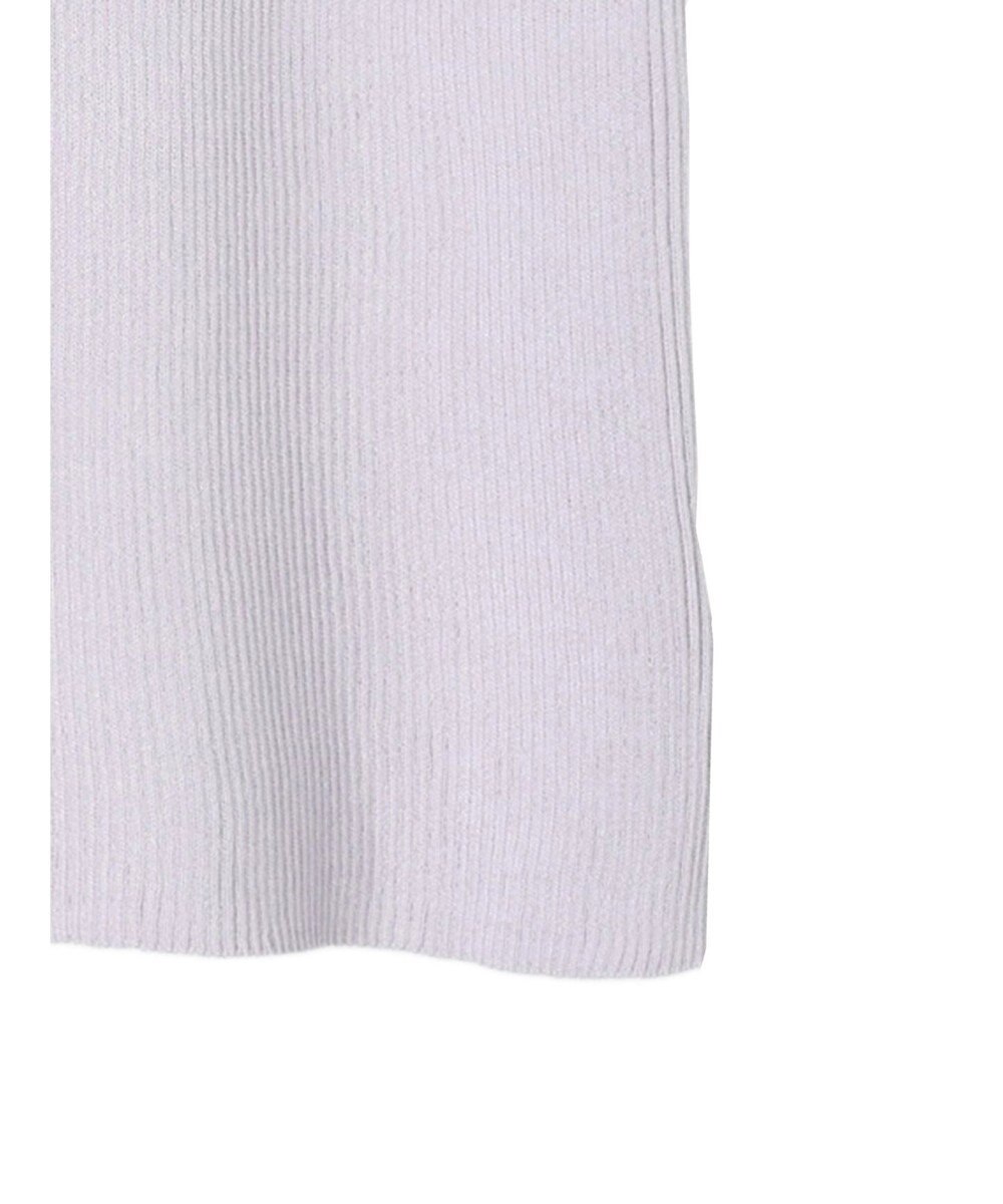 earth music&ecology 袖レースリブニットプルオーバー 