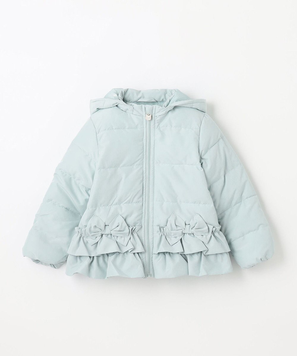 ANY KIDS 【洗濯機OK】中綿リボンコート 