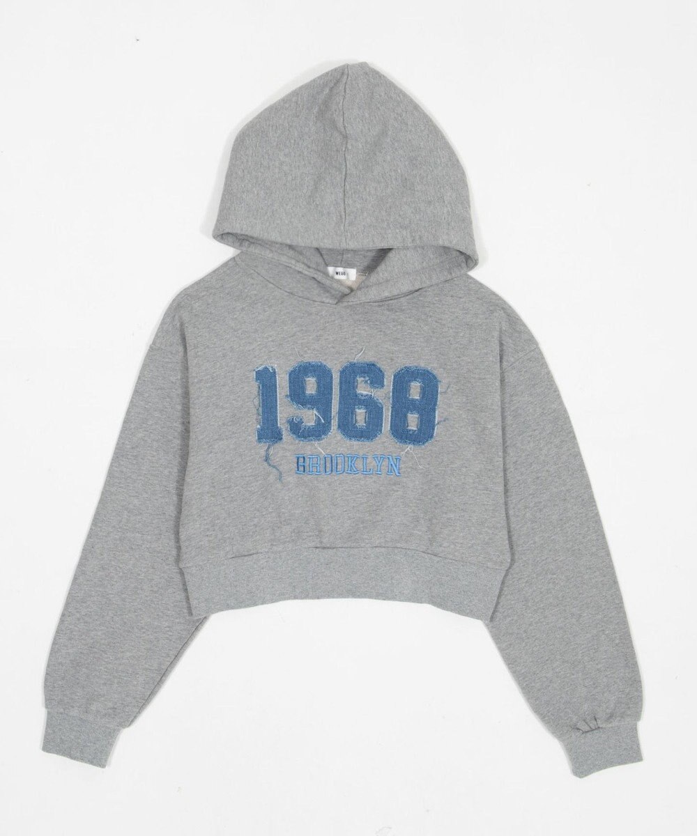 WEGO グラフィックショートプルパーカー 