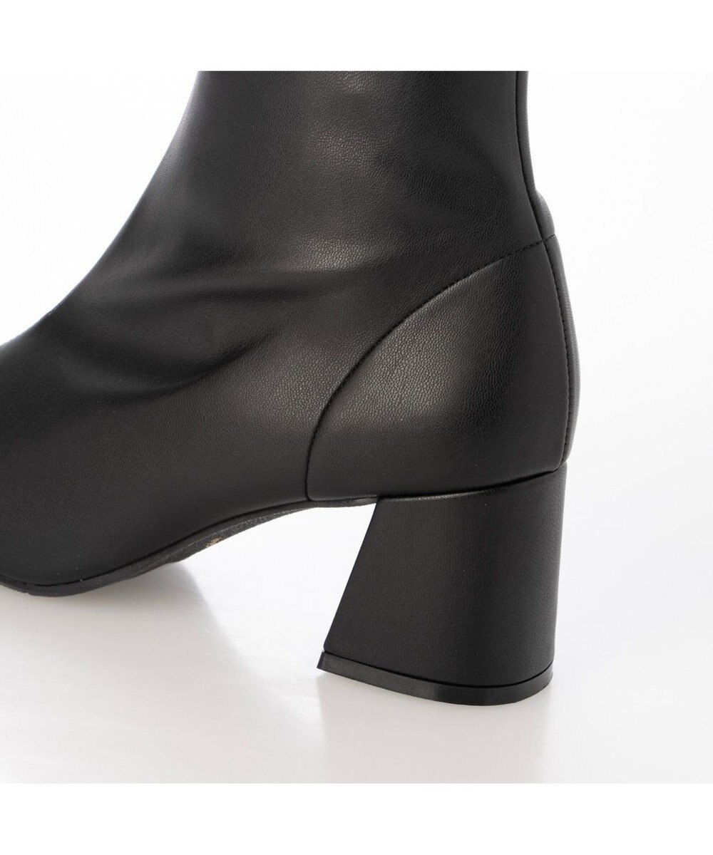 MODE ET JACOMO <carino>【レイン対応】ストレッチヒールブーツ （ブラック） 