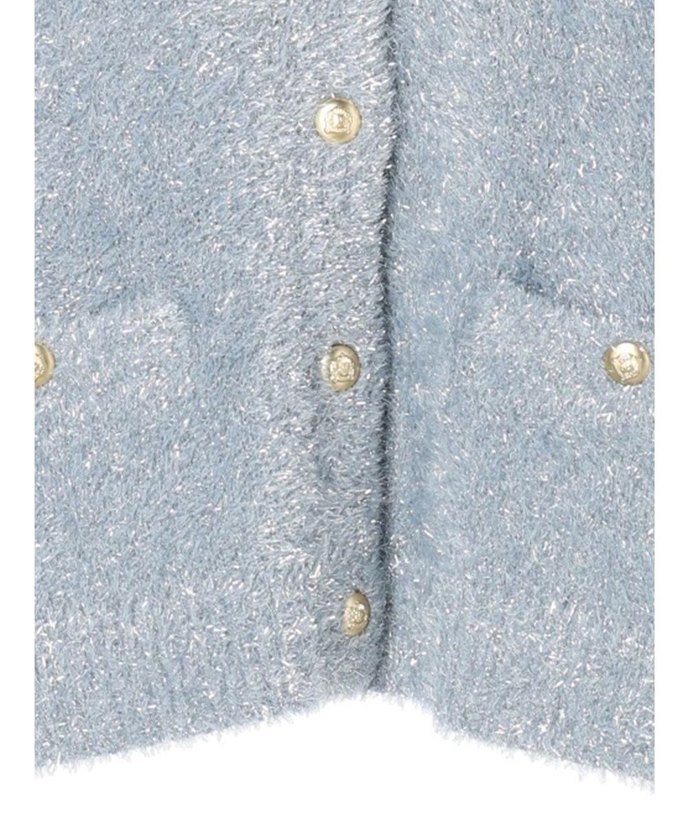 earth music&ecology キラキラシャギーカーディガン 