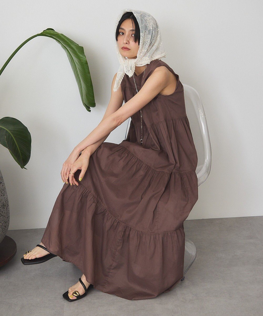 AMERICAN HOLIC ノースリーブティアードワンピース 