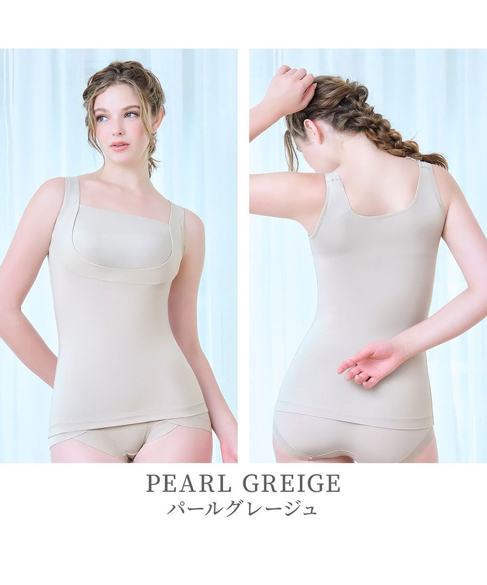 BRADELIS New York 【BRADELIS NewYork peace】綿混楽々dailyブラキャミ25 ノンワイヤー 補正下着 カップ付き キャミソール ブラトップ 