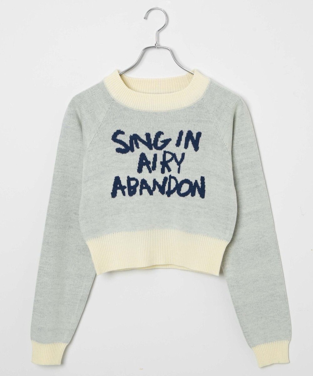 WEGO ジャガードショートニットプルオーバー 