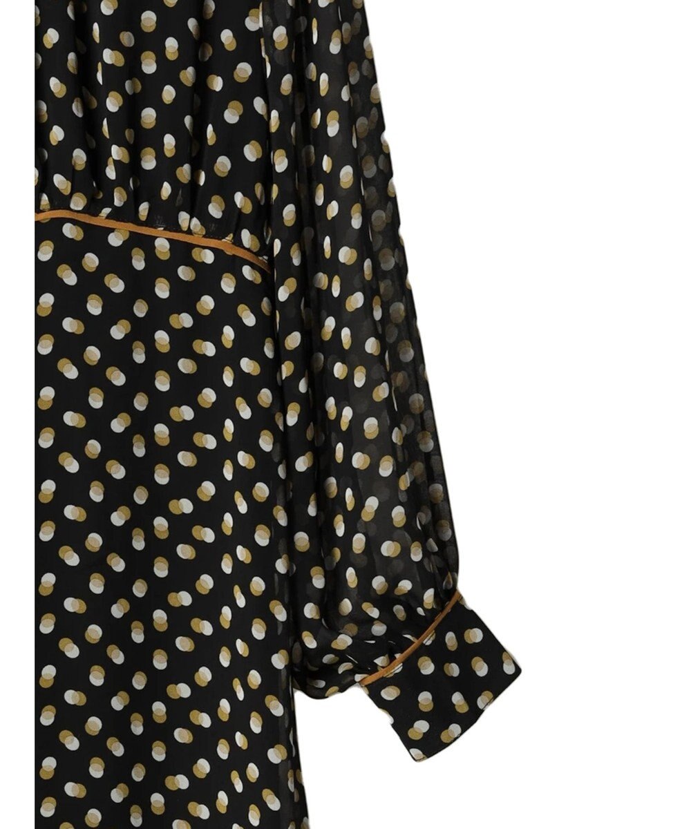 Green Parks armonia．ドットプリントパイピングワンピース 