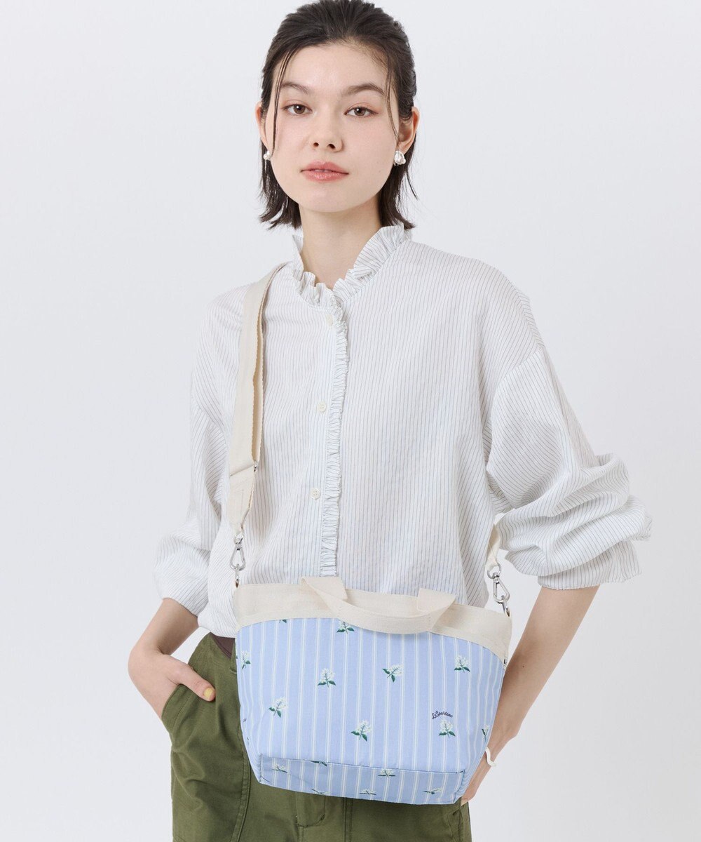 LeSportsac SMALL BUCKET TOTE/ジャスミンストライプ 