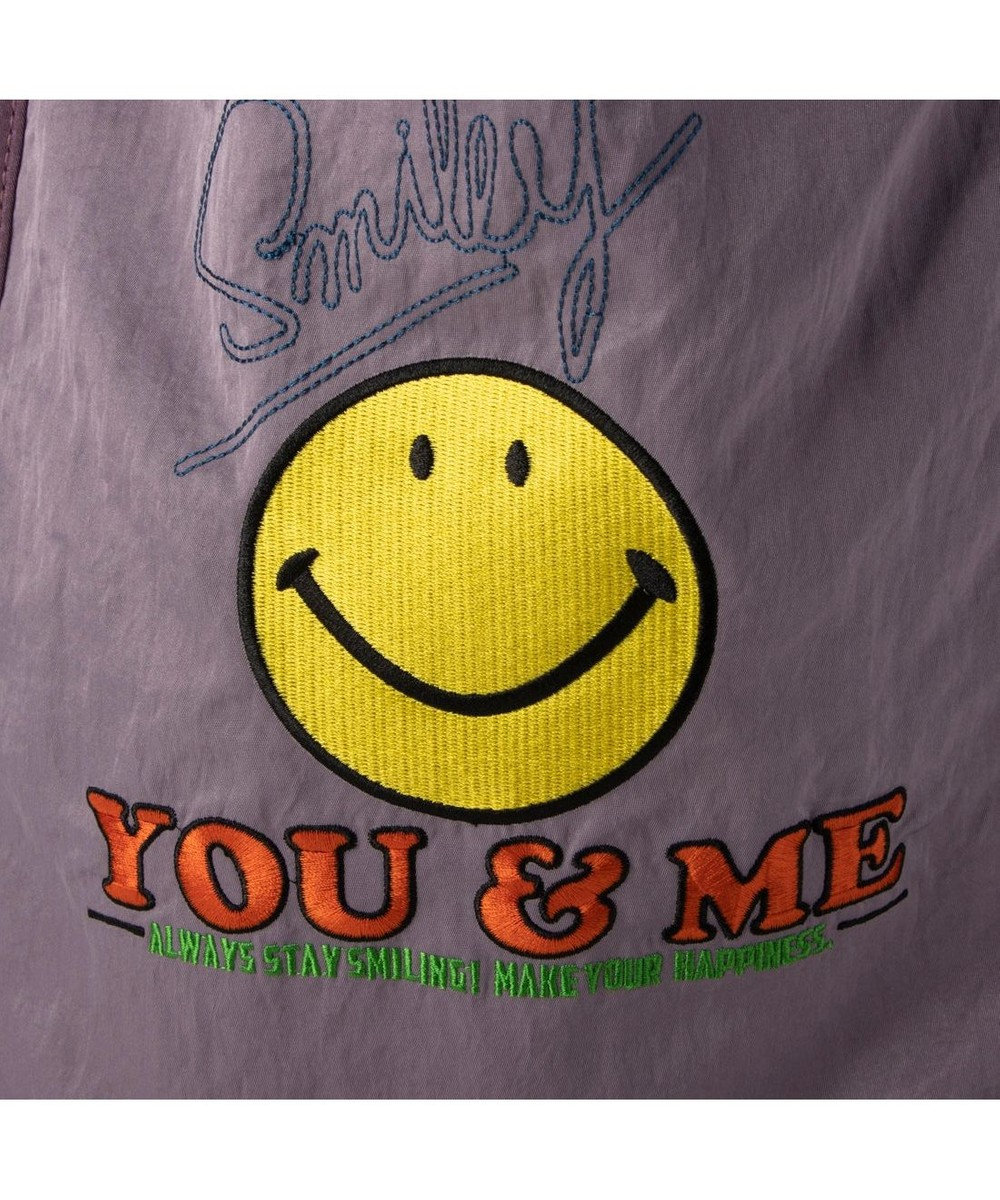 UNBILLION カシュカシュ cachecache / スマイル柄刺繍トートバッグ 