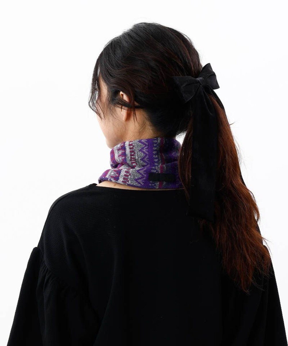AURORA 【 ANNA SUI（アナ スイ）】ジャカードキャンディーマフラー(WASH) 