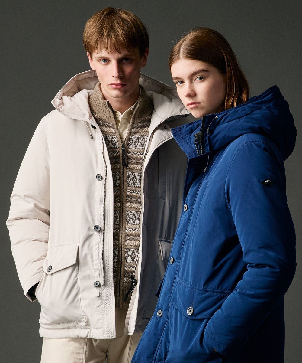 JOSEPH ABBOUD MOUNTAIN 【軽量/ソフト】ラム×モールジャカード ニットブルゾン 