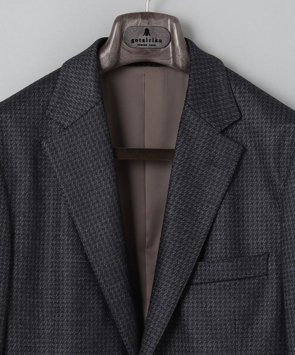 GOTAIRIKU セットアップ対応【2WAYストレッチ/シワになりにくい】T/W ジャージージャケット_千鳥柄 