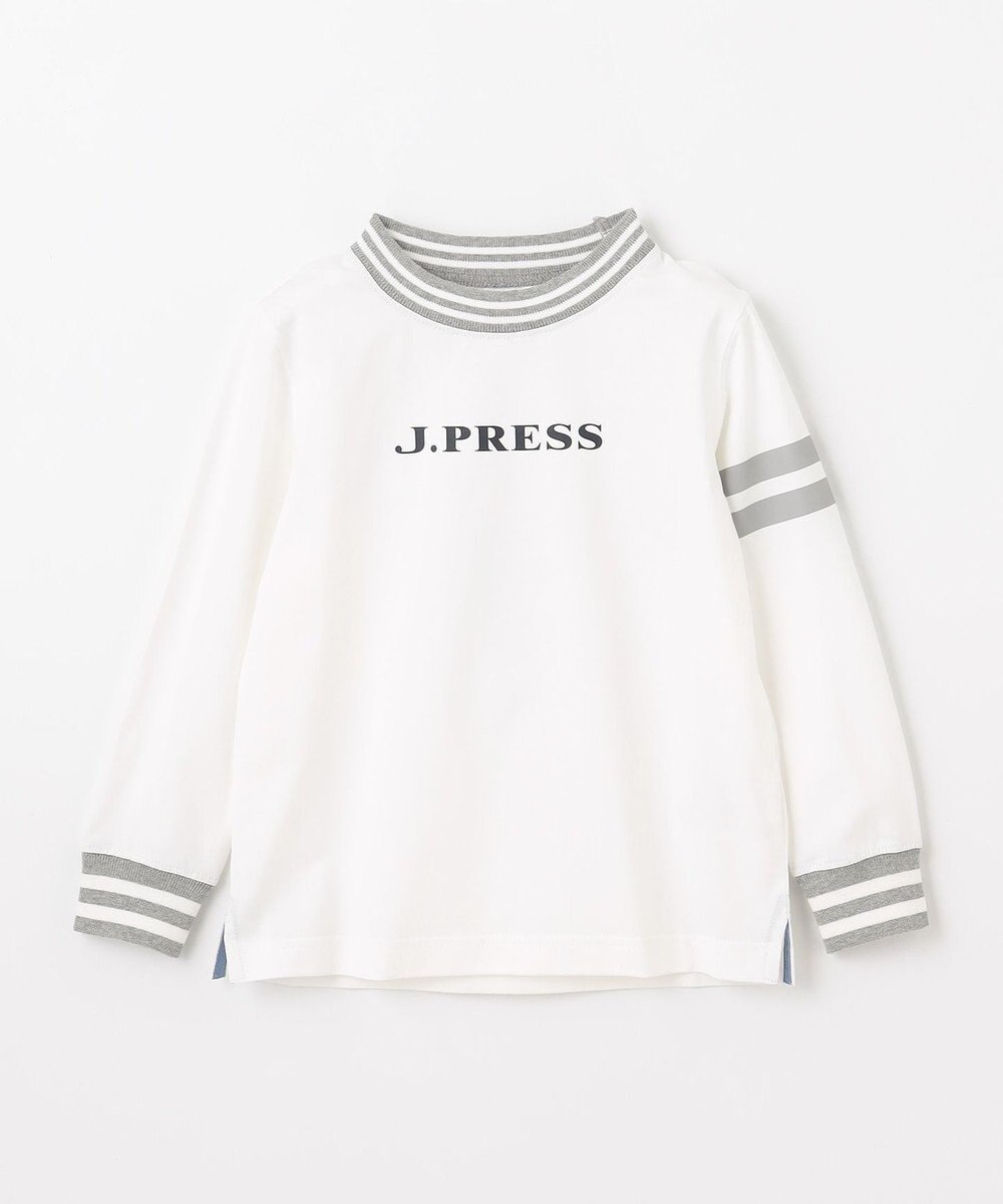 J.PRESS KIDS 【100-130cm】リブライン ロゴカットソー 