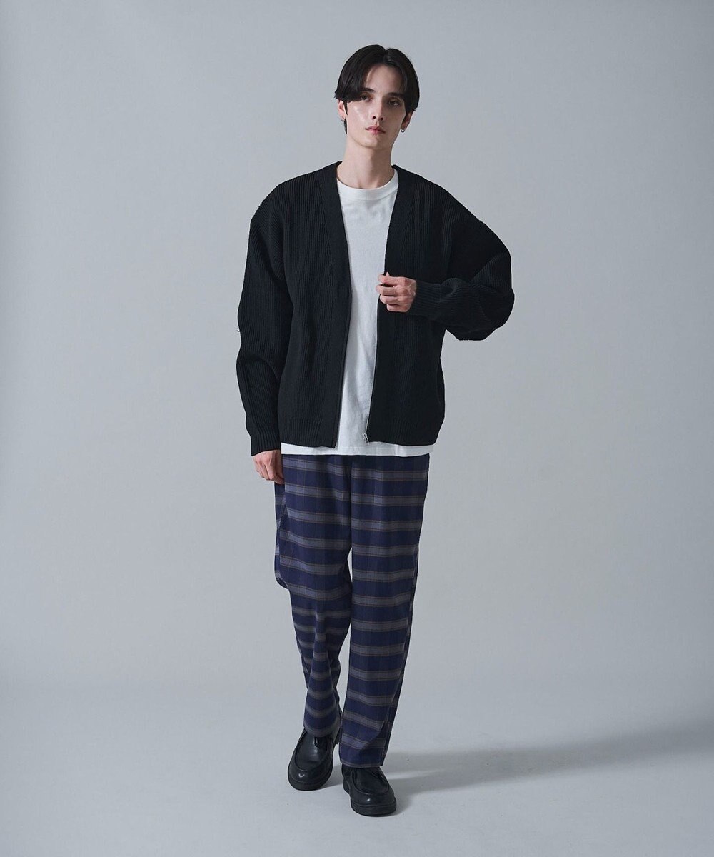 WEGO チェックテーパードスラックス 