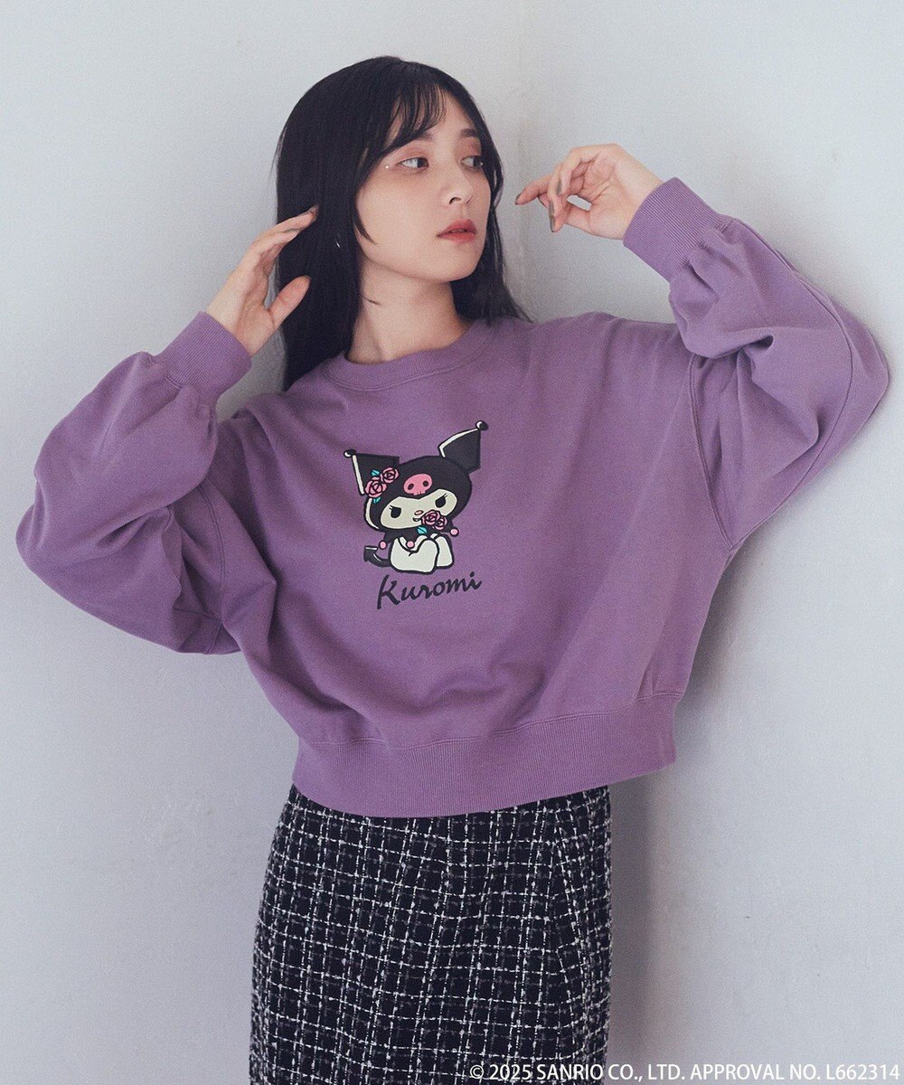 earth music&ecology マイメロディ＆クロミ／ｅａｒｔｈ　レトロアートスウェット 