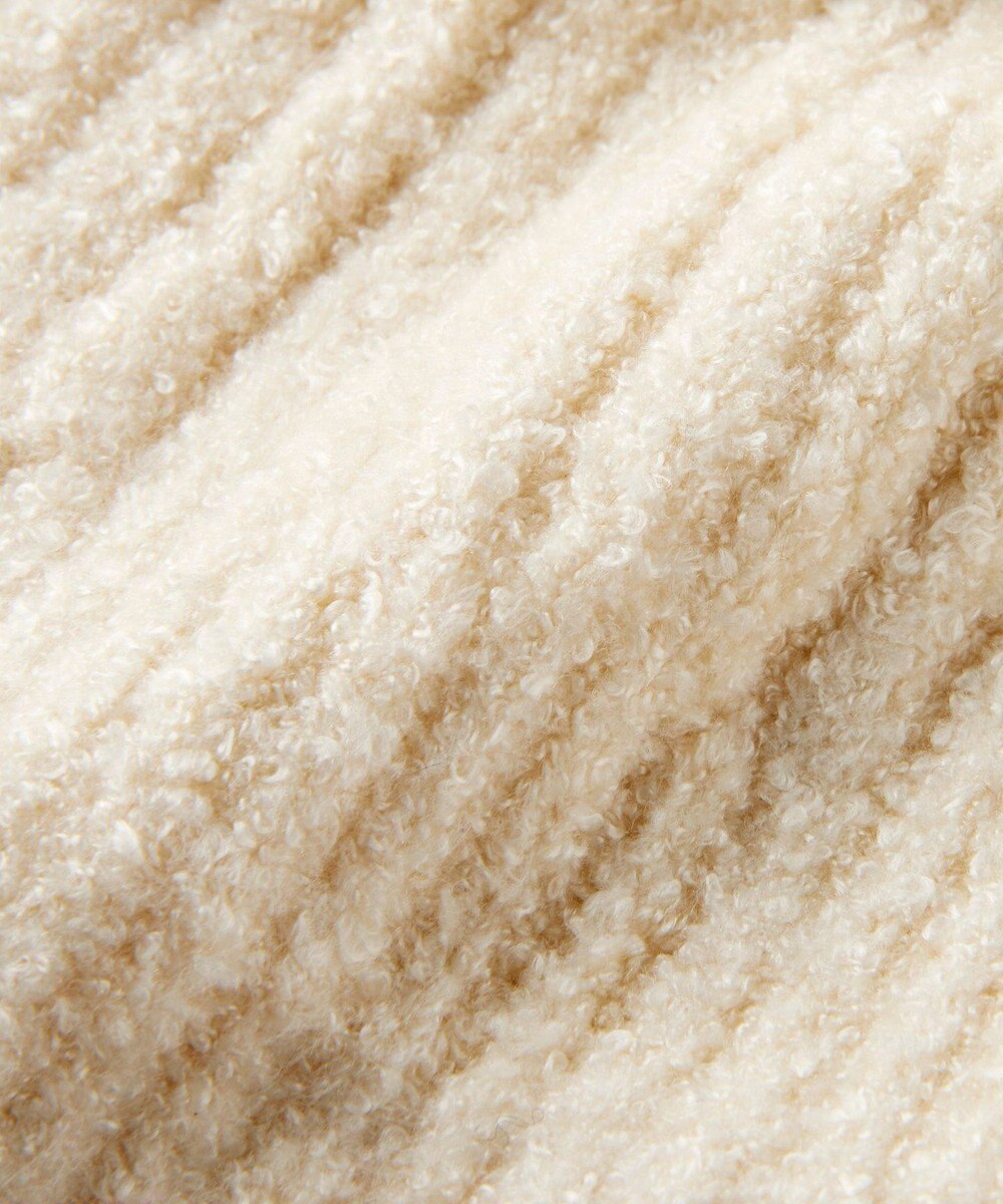 MIKI HOUSE HOT BISCUITS ぼん天付きケーブル編みモールニット帽子 