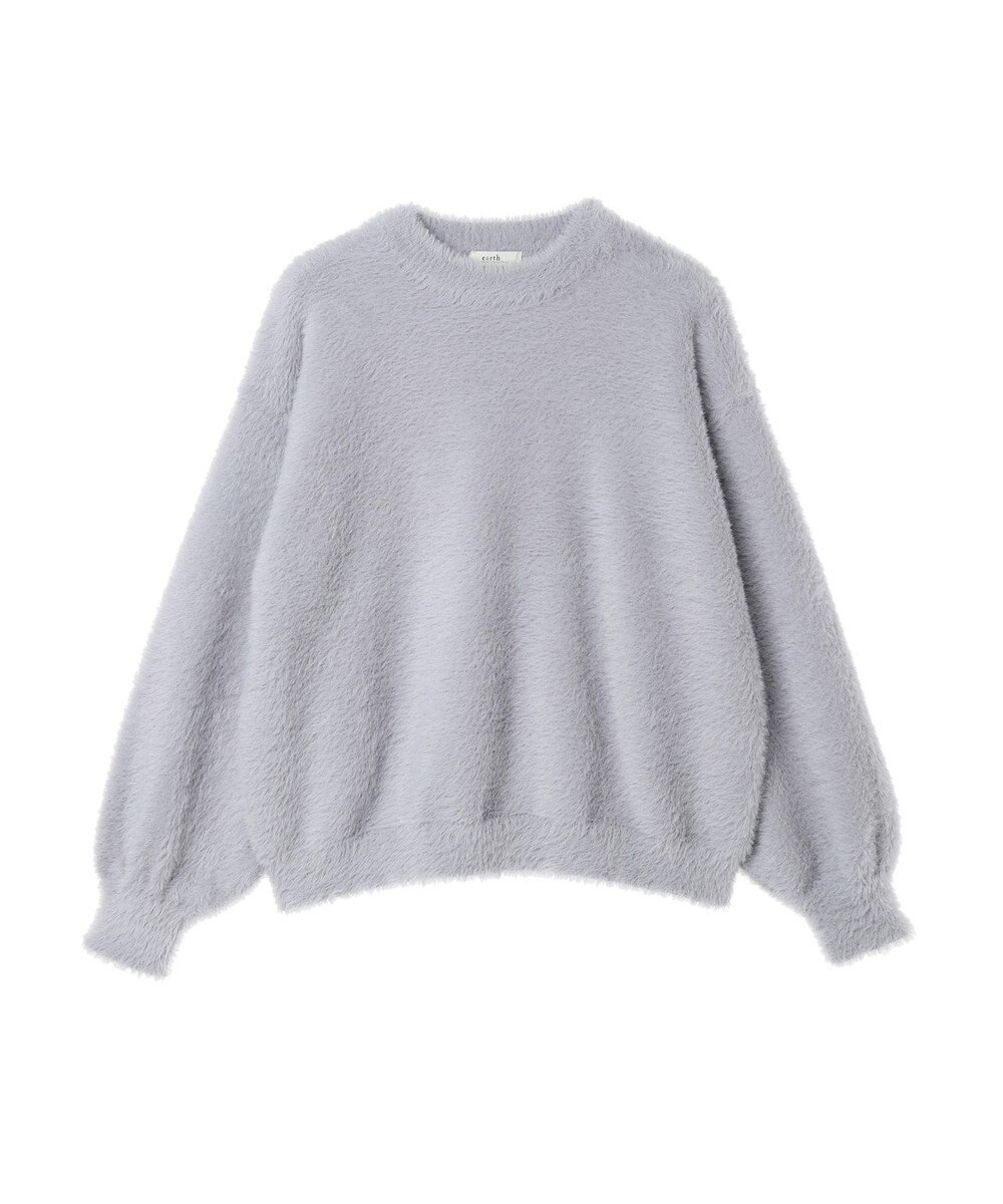 earth music&ecology ロングシャギーハイネックプルオーバー 