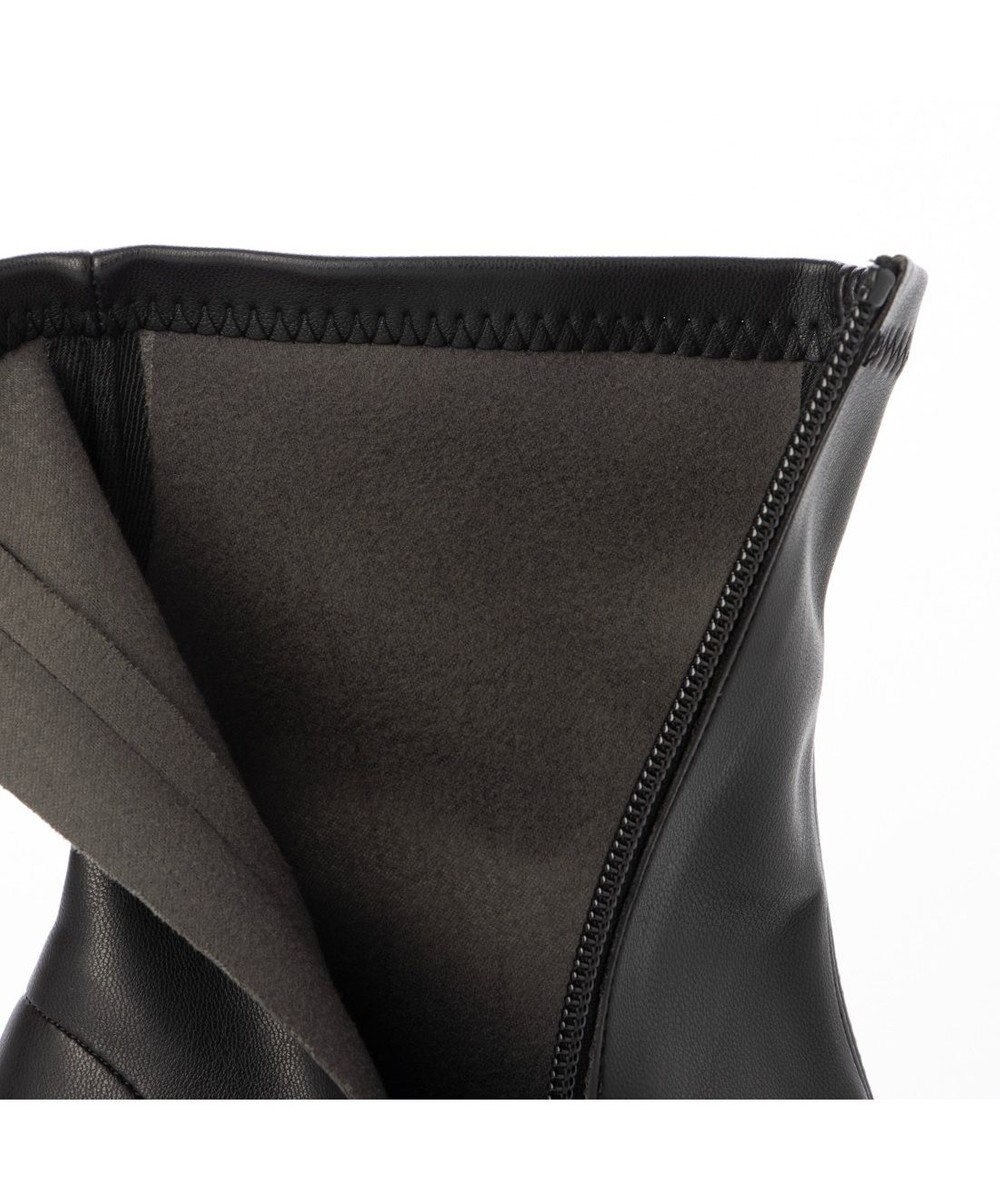 MODE ET JACOMO <carino>【レイン対応】ストレッチヒールブーツ （ブラック） 