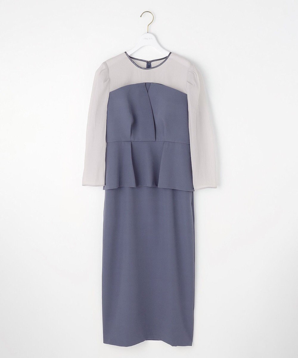 ANY SIS 【LilyCalin】ペプラムビスチェ ドレス 