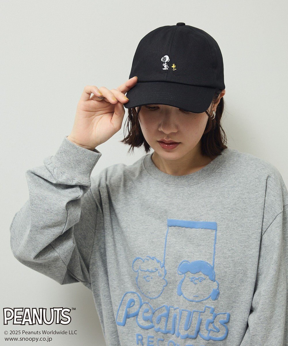 Green Parks ■PEANUTS スヌーピーミニ刺繍キャップ 