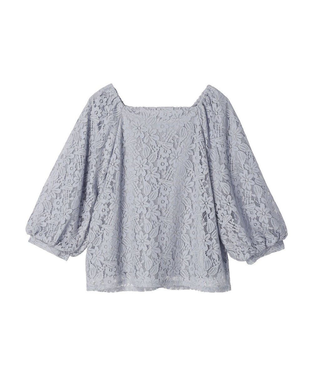 earth music&ecology フラワーレースブラウス 