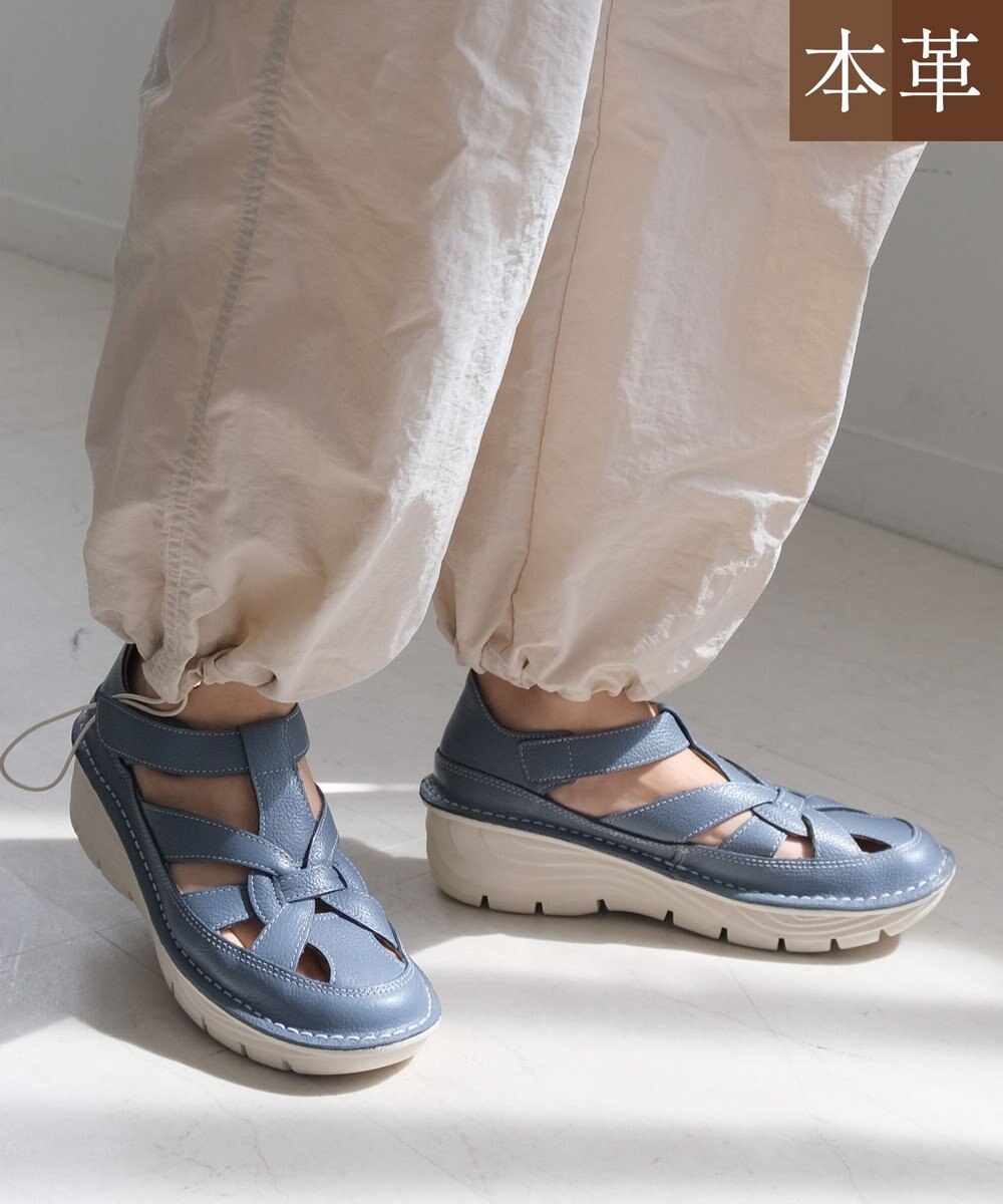 Pointer 本革編み込みグルカサンダル 