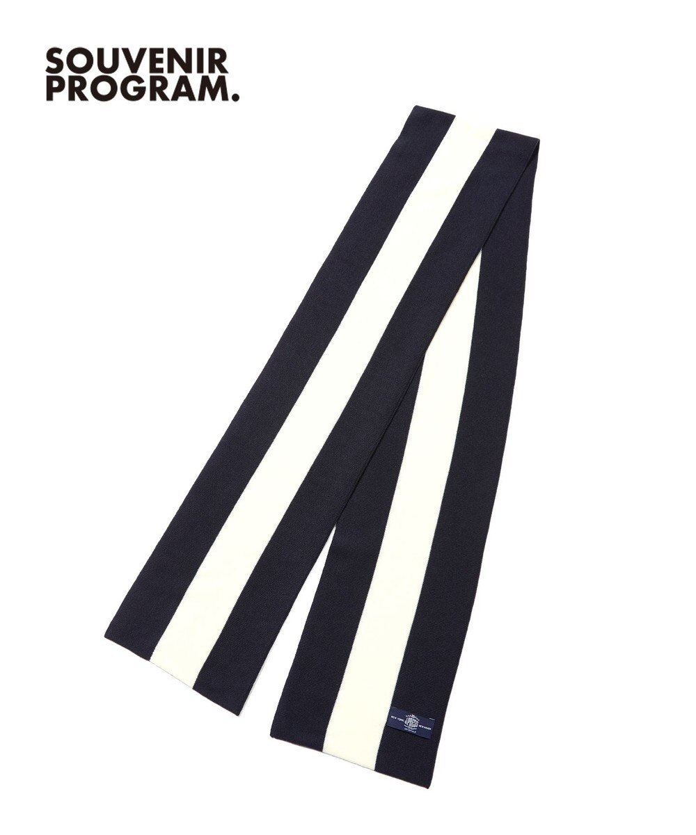 J.PRESS MEN 【J.PRESS ORIGINALS】【UNISEX】Wool Polyester Knit School Muffler 