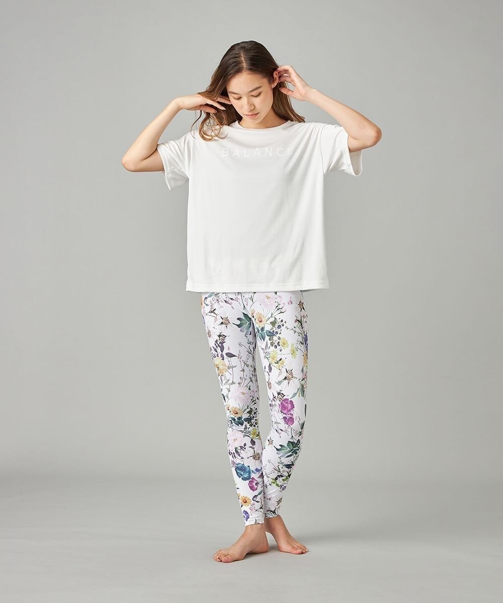 Chacott Chacott BALANCE ローズガーデンプリントレギンス 