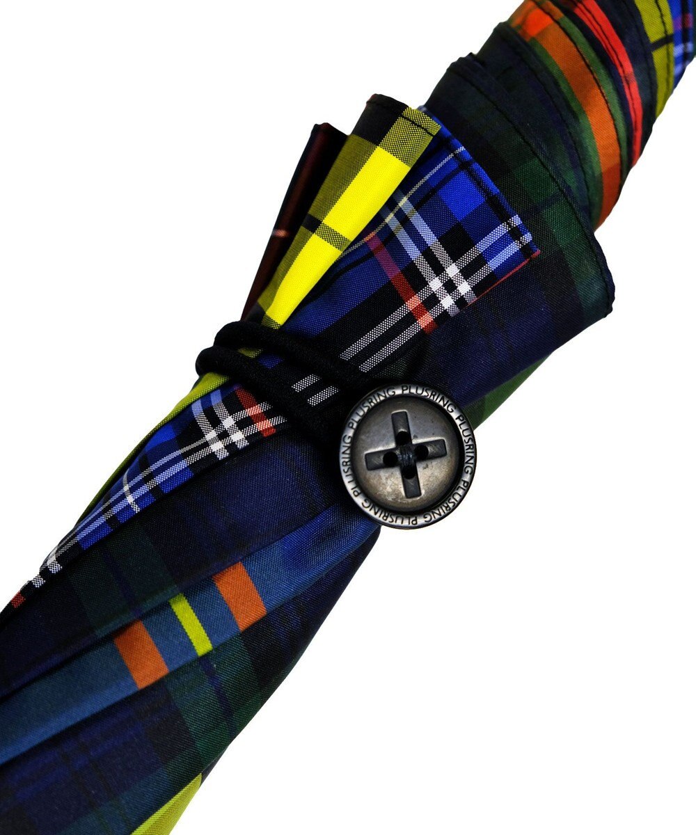 +RING 【限定/日本製】晴雨兼用傘（長ショート）チェック CHK SR282 