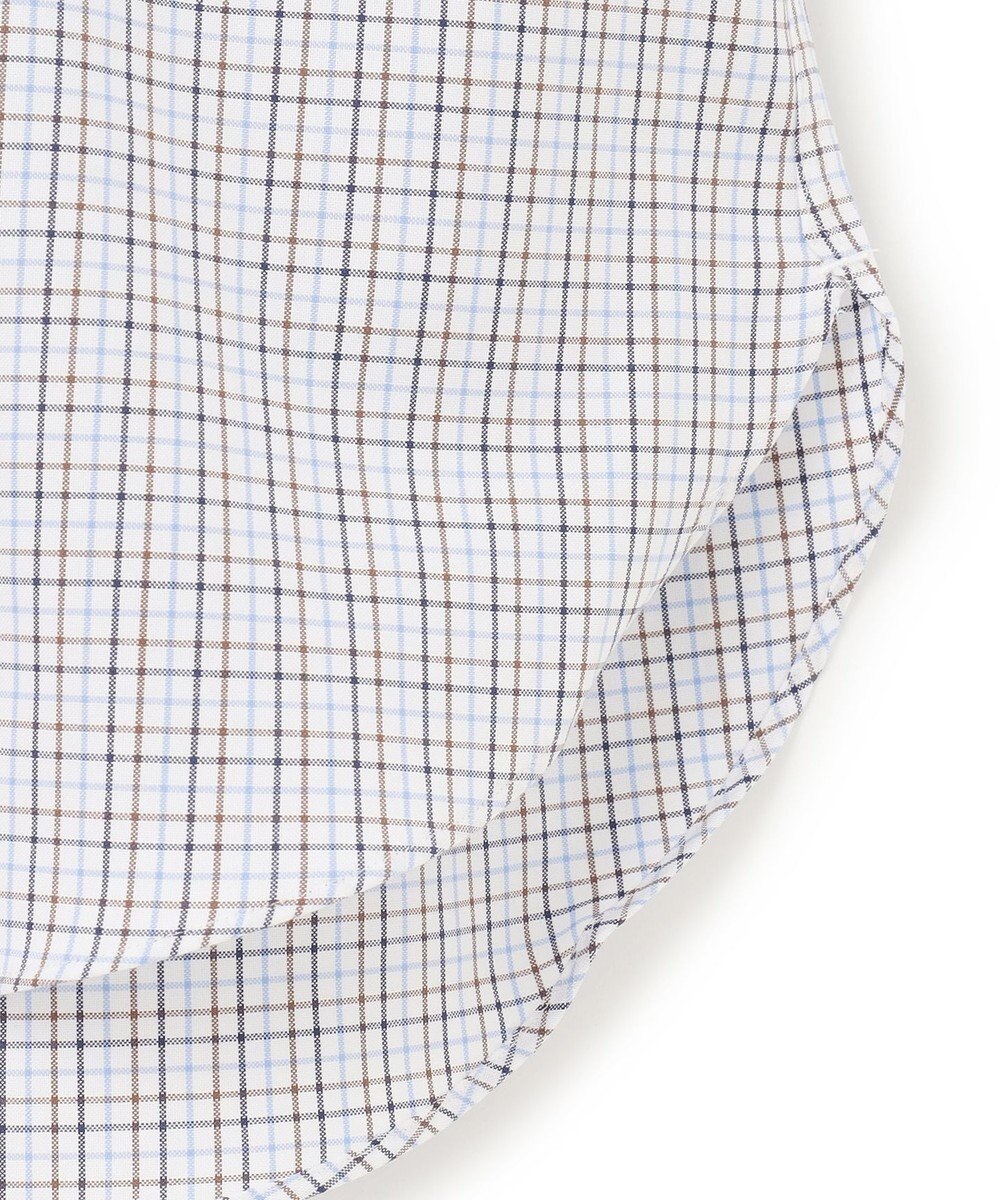 J.PRESS MEN 【EXTRA COMFORT / 形態安定・ストレッチ・抗菌防臭・速乾】ピンオックス サマーチェック 半袖シャツ/B.D. 