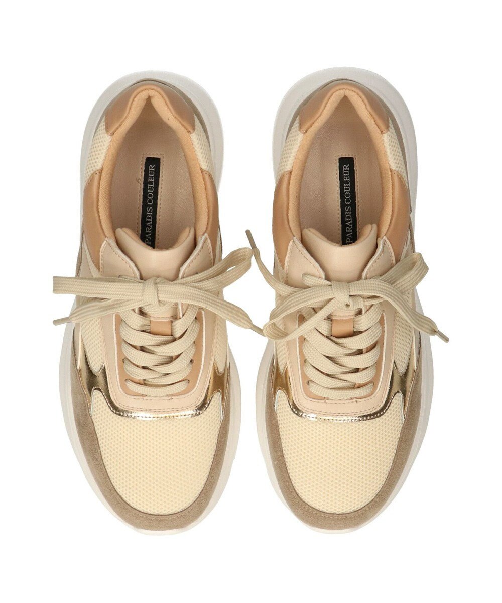 Bridget Birkin 【PARADIS COULEUR】異素材コンビレースアップスニーカー 