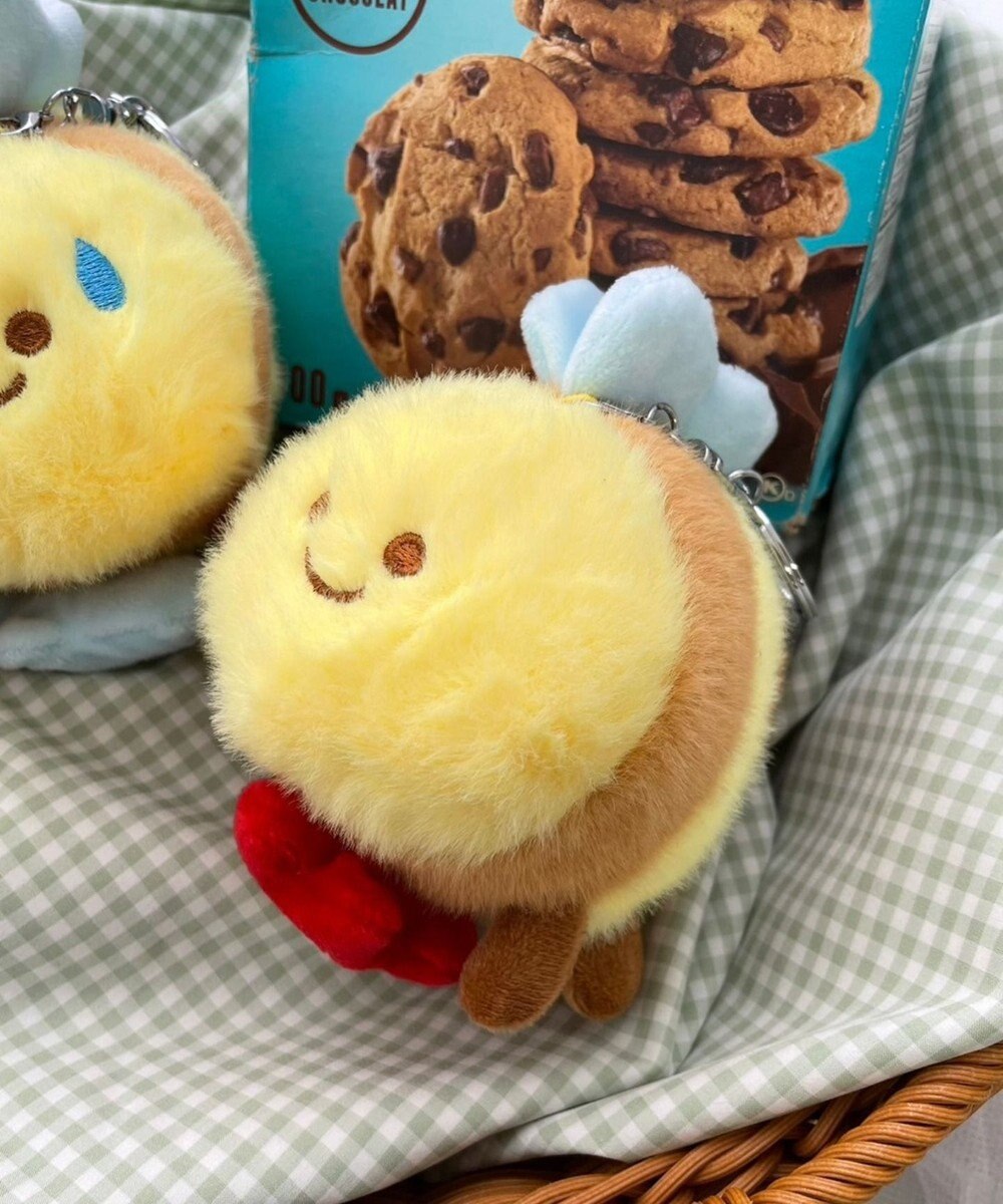 WEGO にこにこみつばちぬいぐるみキーホルダー 