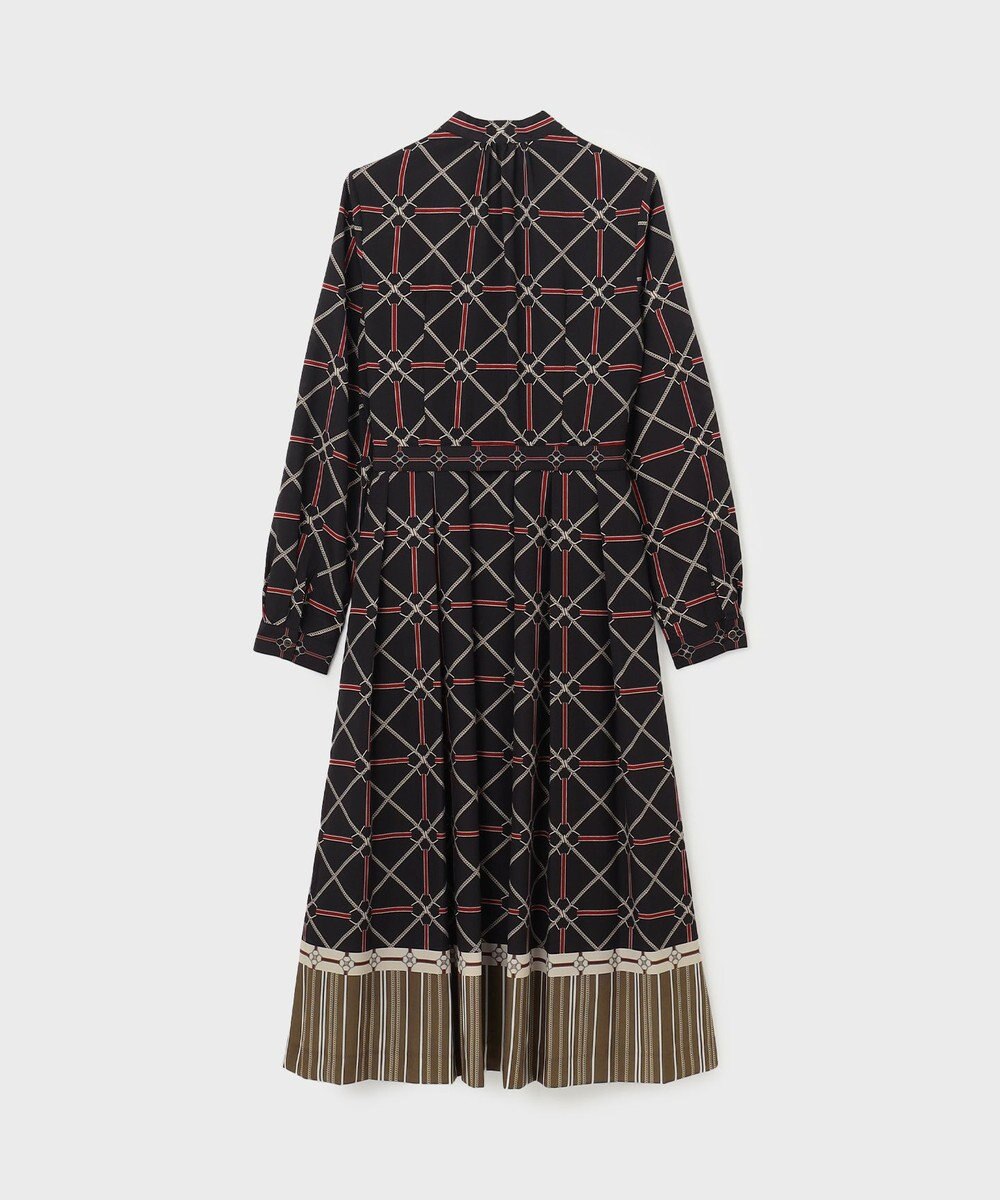 GRACE CONTINENTAL チェーンベルトプリントワンピース 