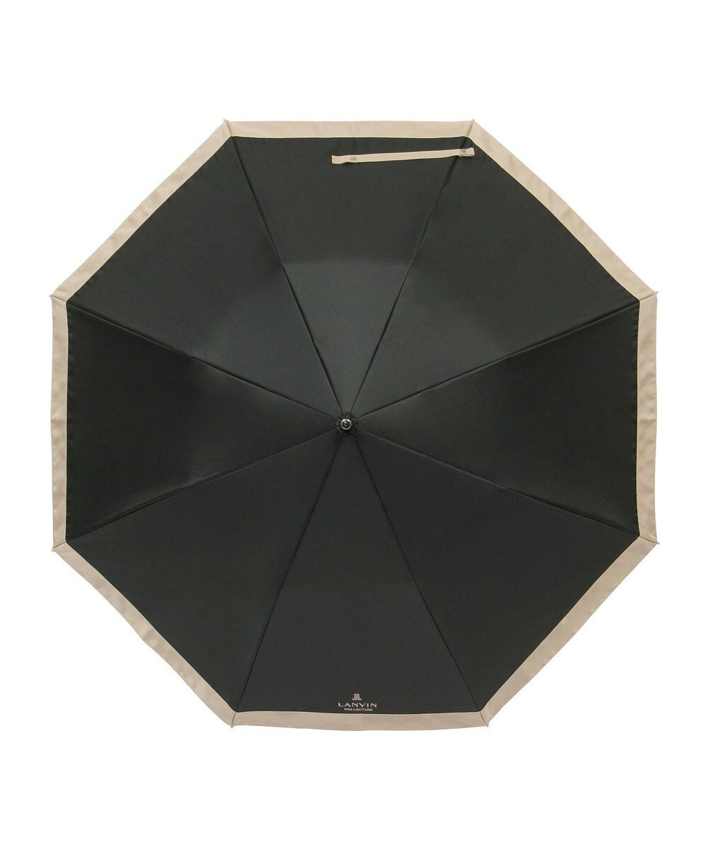 MOONBAT 【遮光/晴雨兼用日傘】LANVIN COLLECTION (ランバン コレクション)グログランリボン バイカラー 遮熱 UV 折りたたみ傘 楽折 