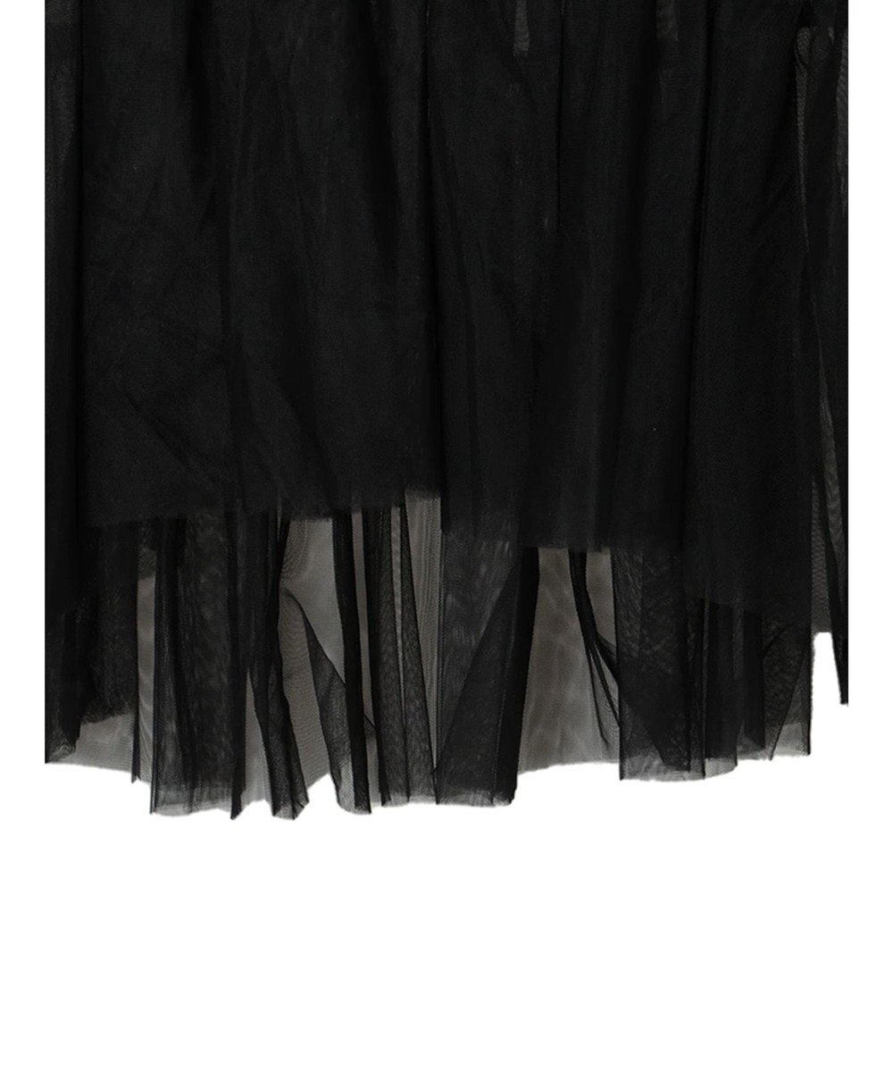 Green Parks リボンチュールデザインブラウス 