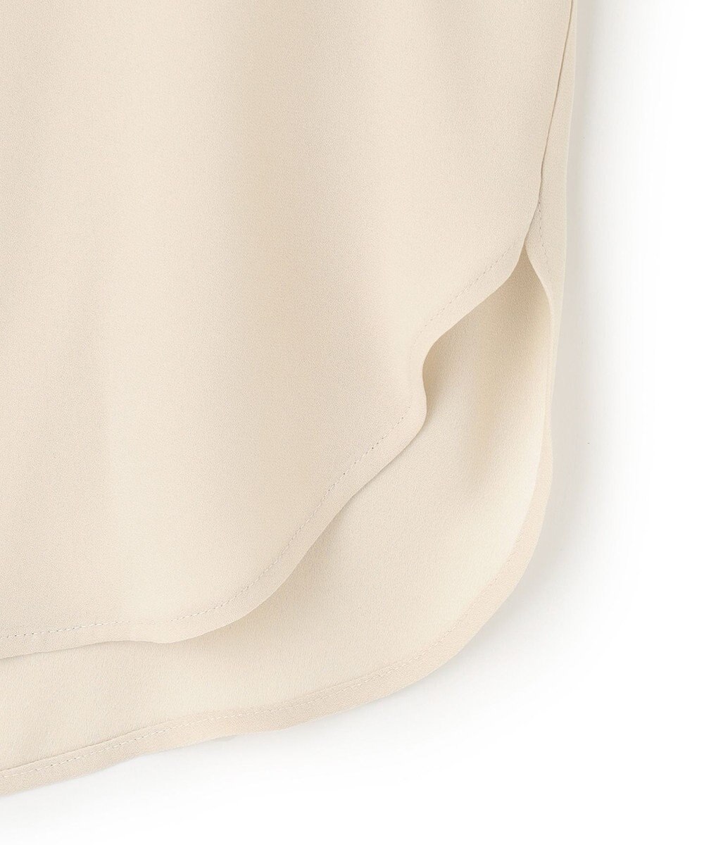 23区 バックサテンアムンゼン Vネック ブラウス 