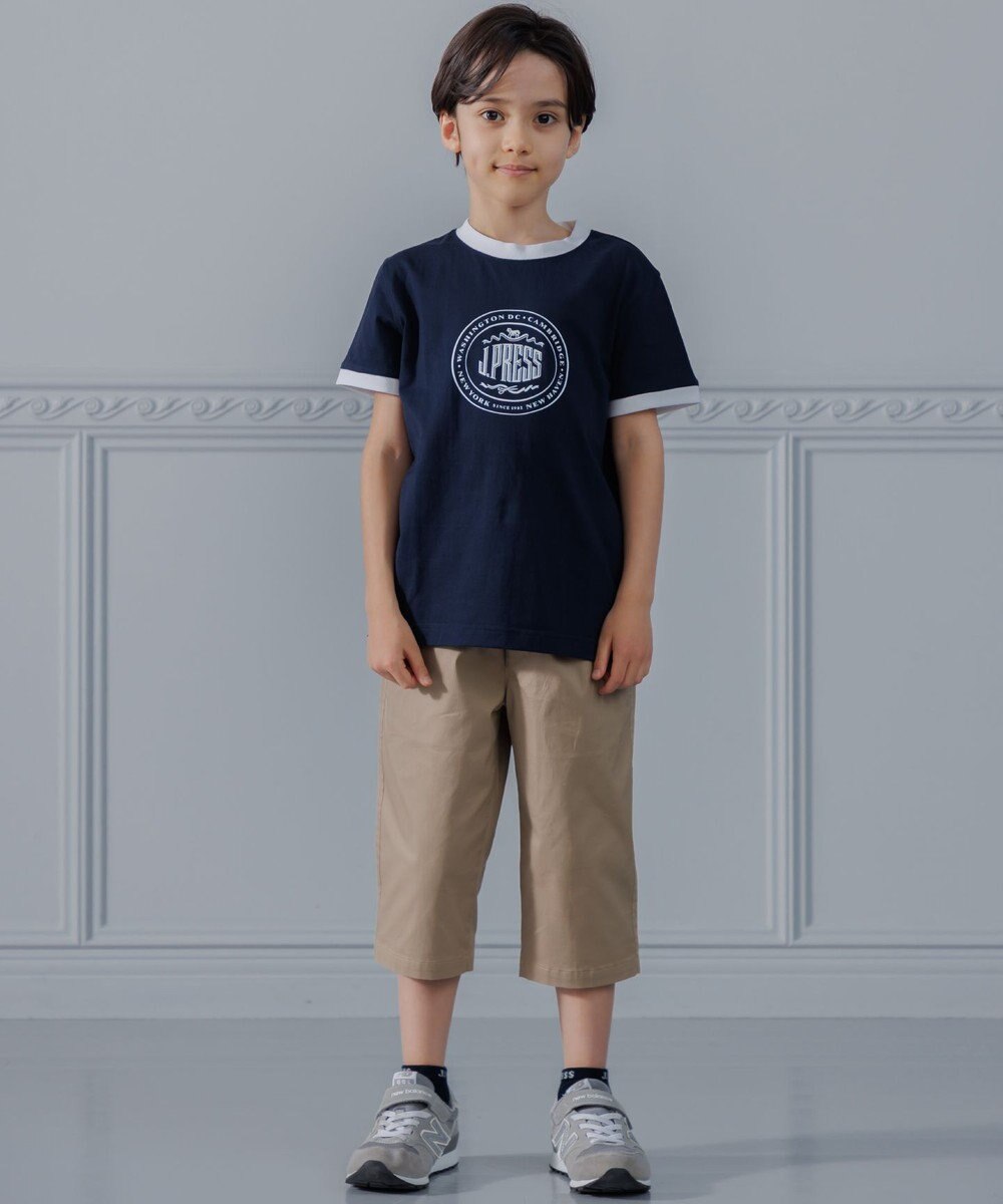 J.PRESS KIDS 【100-130cm】ビックロゴリンガー 半袖Ｔシャツ 
