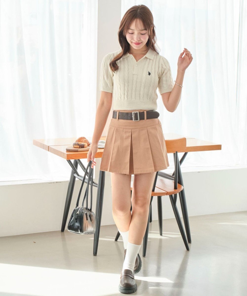 WEGO 別注USPOLO　ケーブルニットポロ 