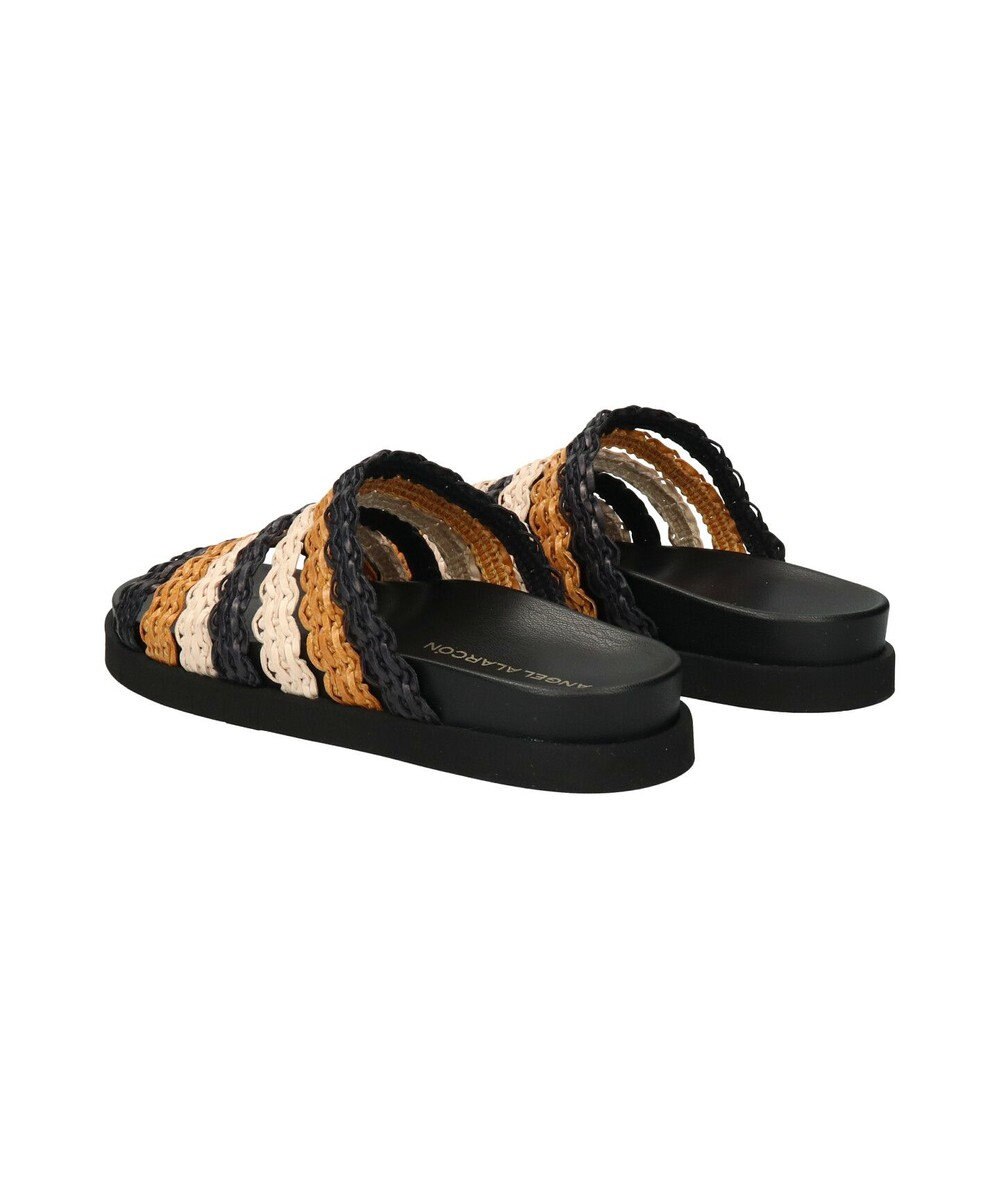 INTER-CHAUSSURES 【ANGEL ALARCON】フットベッドラフィアサンダル 